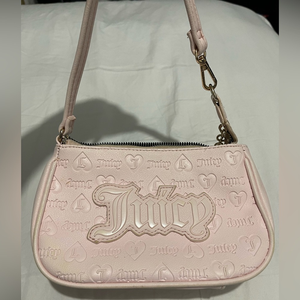 Juicy Couture Pink Embossed Logo Mini Bag